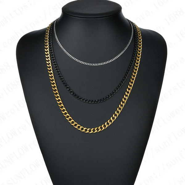 men's trend necklace stainless steel