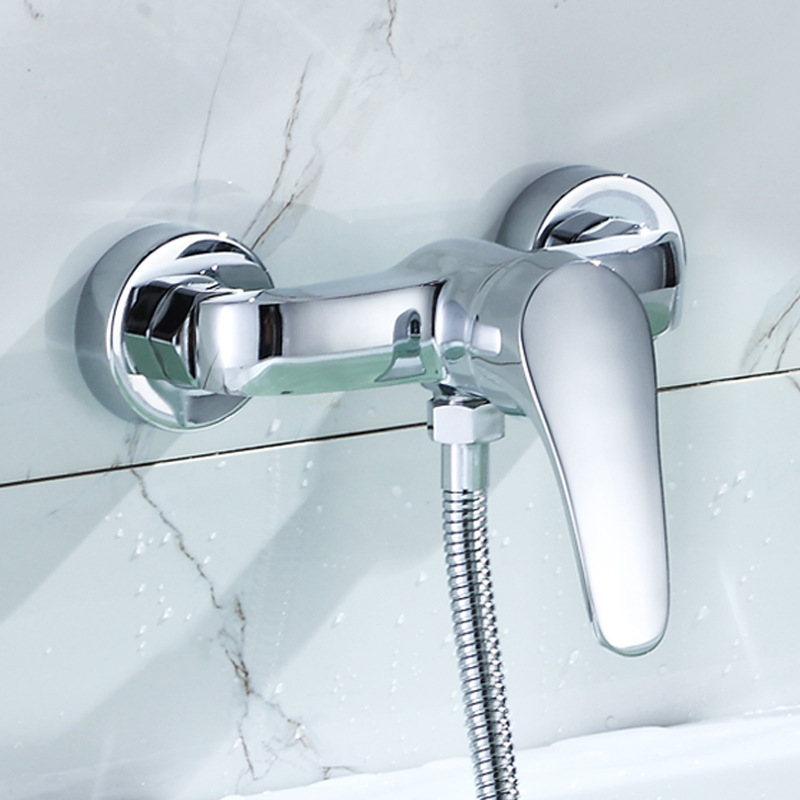 Factory copper shower faucet shower dark installation of shower valve hot and cold water mixed water mixed valve Shower mixed faucet 2