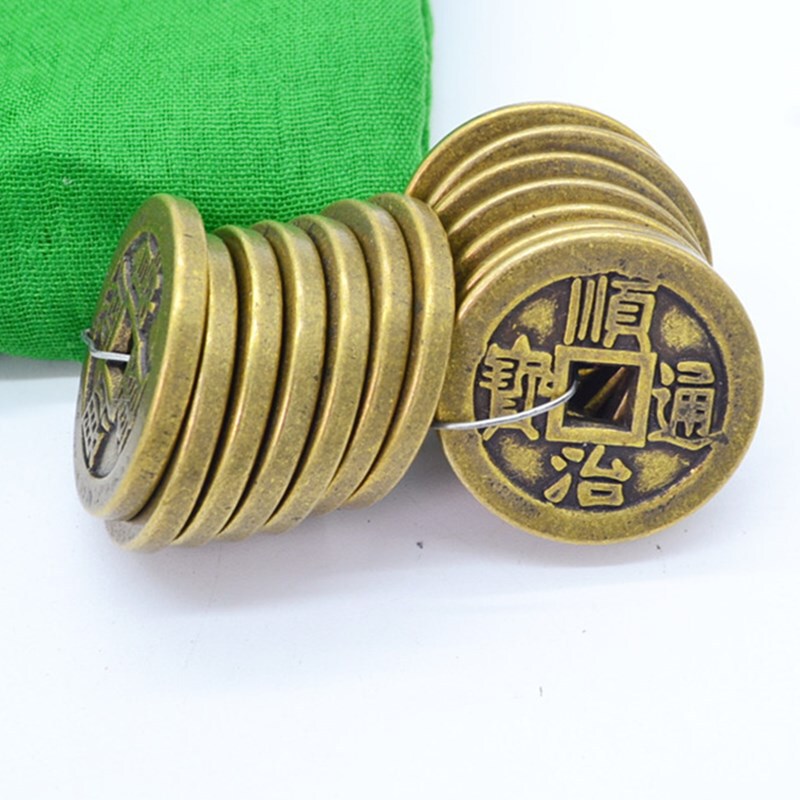 Thickened genuine copper 2.8cm retro metal crafts accessories/copper money antique ten Emperor money five Emperor money copper money