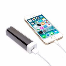 工厂单节2600毫安口红礼品移动电源单节18650充电宝logo