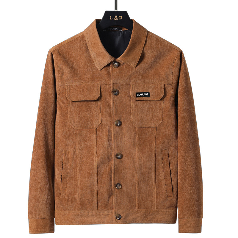 Chaqueta de los hombres otoño nuevo estilo coreano slim fit moda juventud casual todo partido estilo japonés ropa de trabajo retro solapa abrigo