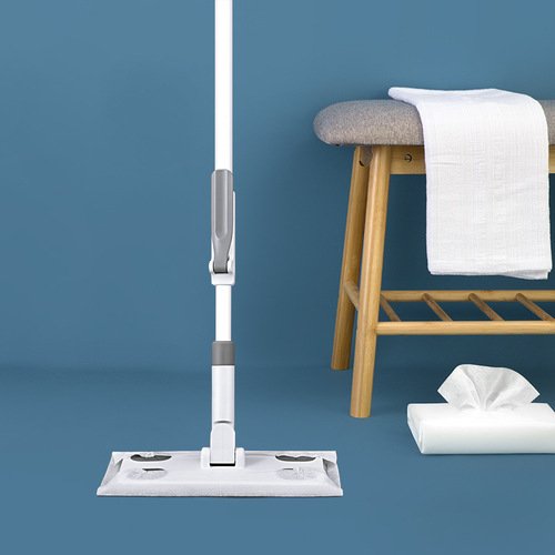 Disposable mop electrostatic dust removal convenient no-wash household flat mop vacuum paper wet and dry lazy mop