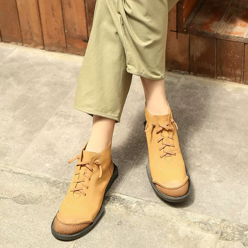 真皮马丁靴女秋冬加绒加厚保暖女式皮靴磨砂短靴工装头层牛皮