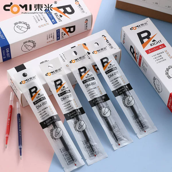 Dongmi 007 refill needle head Student Office ST needle head black red blue 0.5mm push pen universal refill