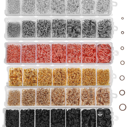 diy jewelry material package single ring flat ring jump ring iron ring bracelet necklace connecting buckle accessories earrings material set