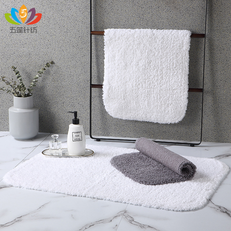 Hotel door mat bathroom floor mat living room thickened carpet bathroom non-slip absorbent floor mat home long wool carpet