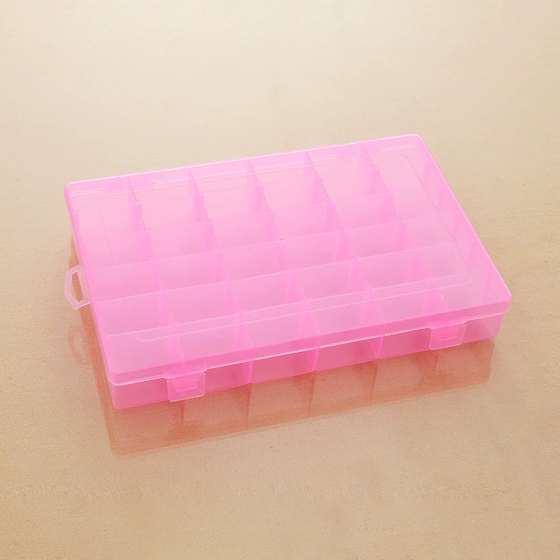 Detachable plastic universal accessory with beads, table transparent storage box, 36 cells, DIY