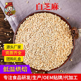 现货批发烘焙用白芝麻 磨粉原料白芝麻熟的50斤 低温烘焙熟芝麻