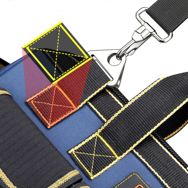 Kit multifunción Arrizo, kit de herramientas de hardware de lona de plomería engrosado, paquete de electricista, bolsa de almacenamiento para carpintería