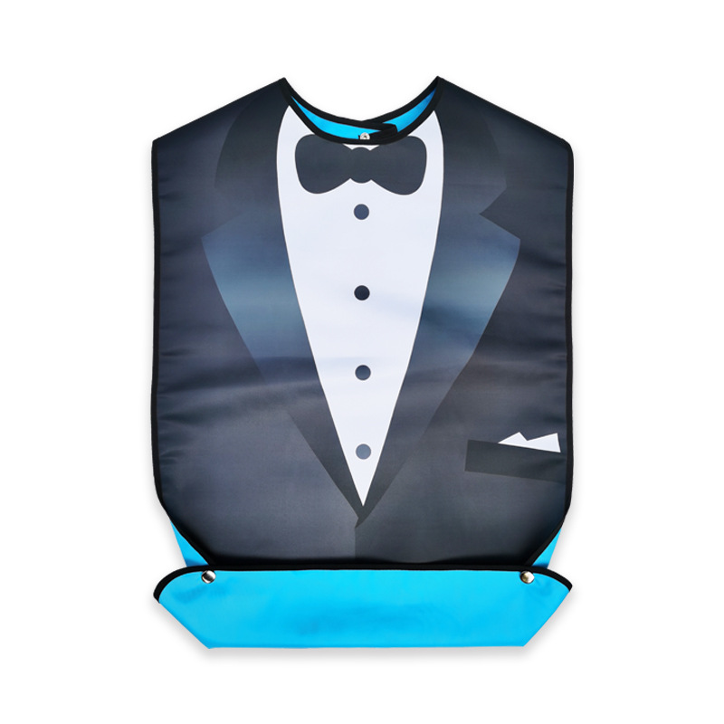 Adultos babero para los ancianos de doble capa de impresión a prueba de agua suministros de edad avanzada fabricante en stock