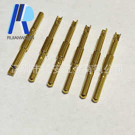 车床厂家黄铜插针 镀金铜针 连接器1.5焊线引脚 pcb板pin针接插件