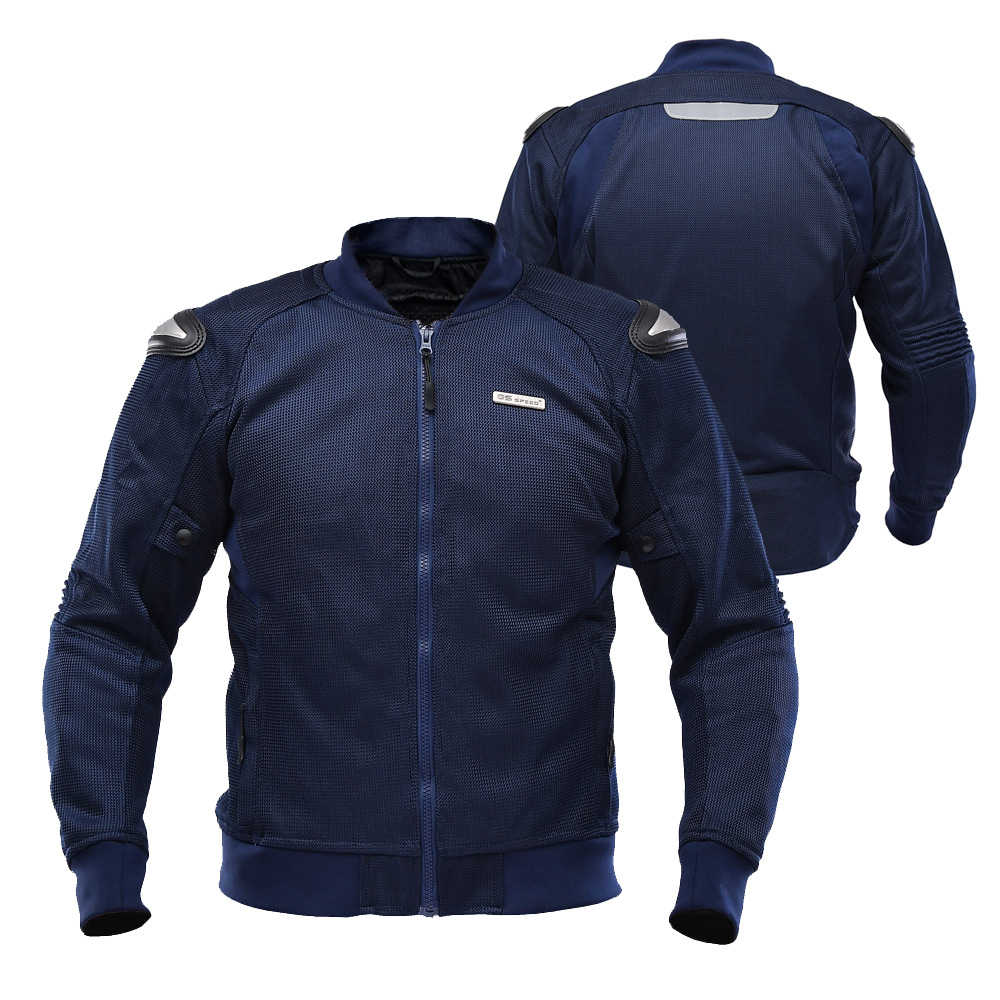 Summer Motorcycle Cycling Clothing Men's Breathable Cool Fashion Slim Anti-fall Motorcycle Clothing Built-in Windproof and Waterproof Liner