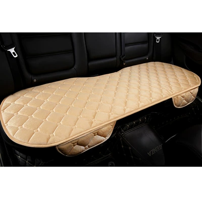 Seat cushion, seat cover – set manufacturers wholesale generation - diamond-plush-warm-rice-with-pocket-back-row