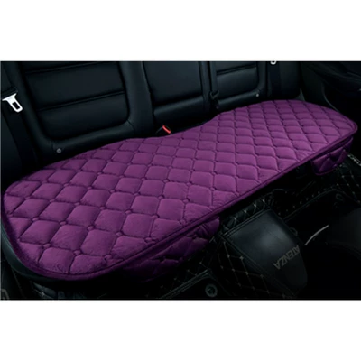 car cushion single no | Seat cushion, seat cover - diamond-plush-elegant-purple-with-pocket-back-row