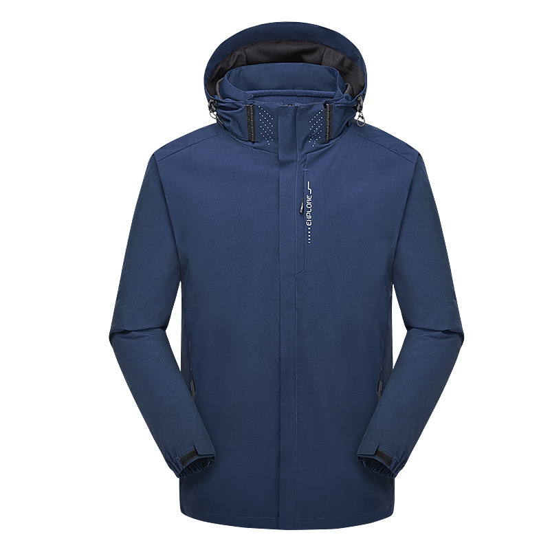 Chaqueta de invierno al aire libre para hombres y mujeres tres en uno de dos piezas chaqueta impermeable a prueba de viento traje de alpinismo de lana LOGO