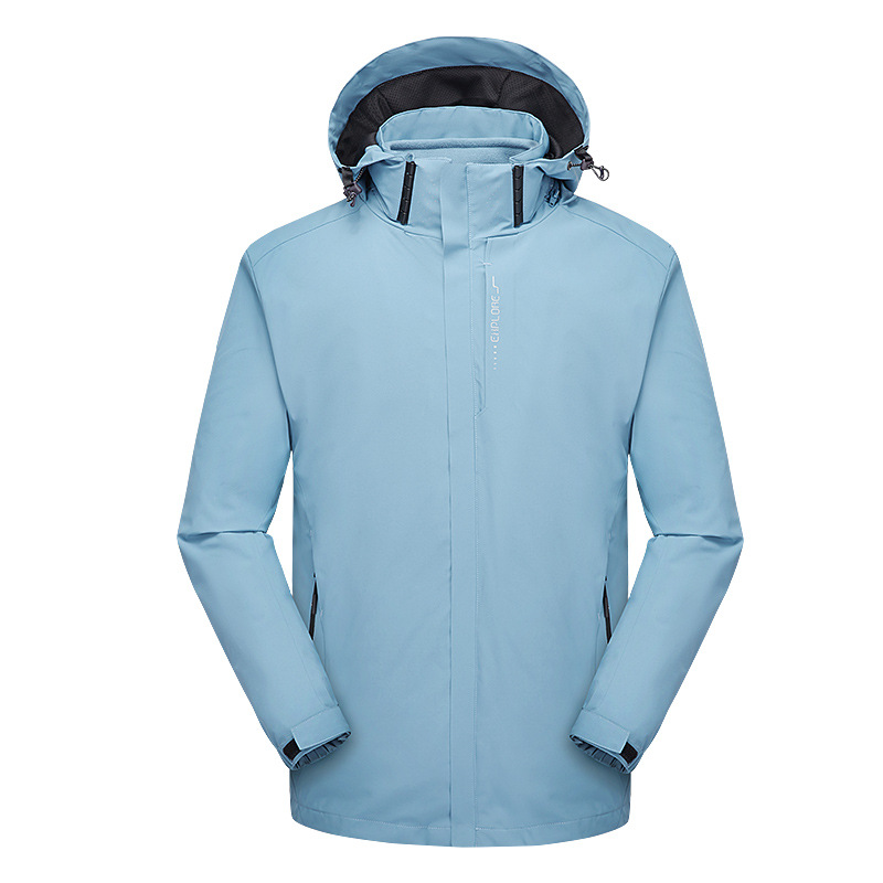 Chaqueta de invierno al aire libre para hombres y mujeres tres en uno de dos piezas chaqueta impermeable a prueba de viento traje de alpinismo de lana LOGO