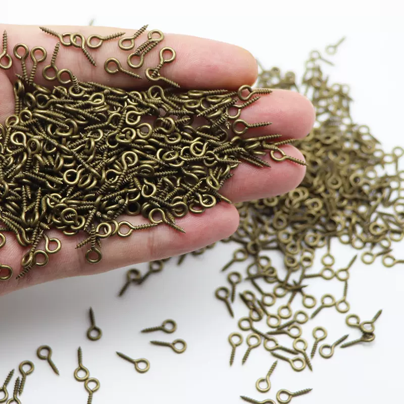 diy饰品配件自攻羊眼螺丝钉 工厂直销可电镀多种颜色羊眼钉羊角钉