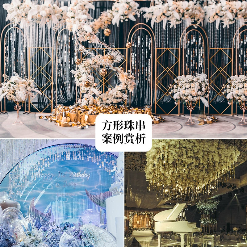 Wedding activity festival sequin string wedding sequin string silver decorative sequins decorative sequent curtain sequin curtain