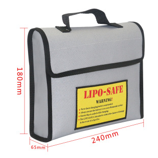 New Satchel Lithium Battery Explosion-Proof Bag Fire-Proof Bag Inside and Outside Double-Layer Fire-Proof Large Safety Bag 240*65*185