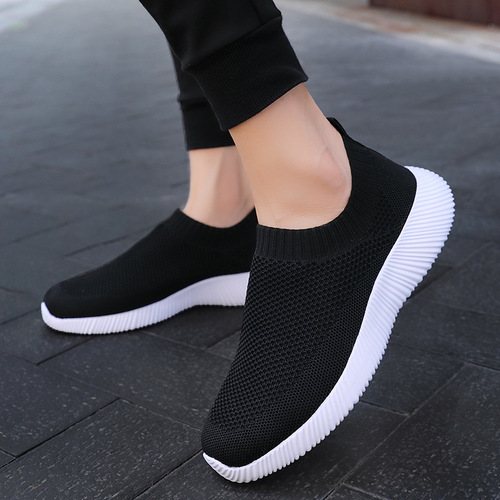 Women's Breathable Casual Loafers with Soft Soles, Fashion Socks, Sports Single Shoes, Old Beijing Fabric Shoes