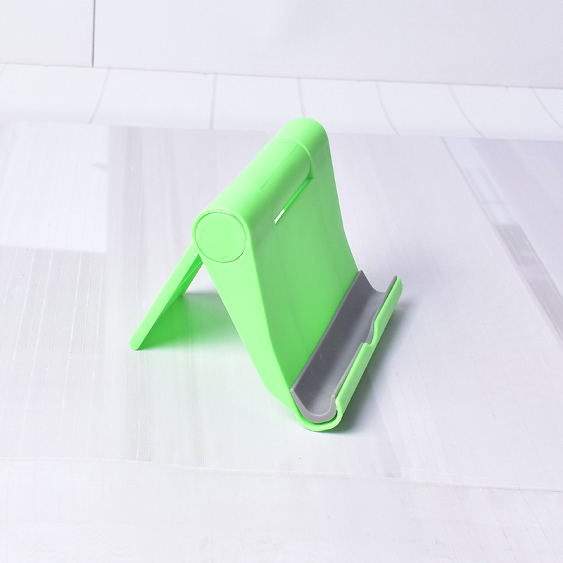 Soporte de teléfono móvil de plástico en stock tableta de teléfono móvil soporte plegable universal soporte de teléfono móvil de escritorio de publicidad impreso LOGO