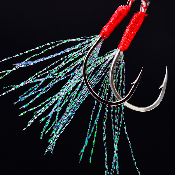 PROBEROS New iron plate hook feathers hook hair hook Luya hook sea…