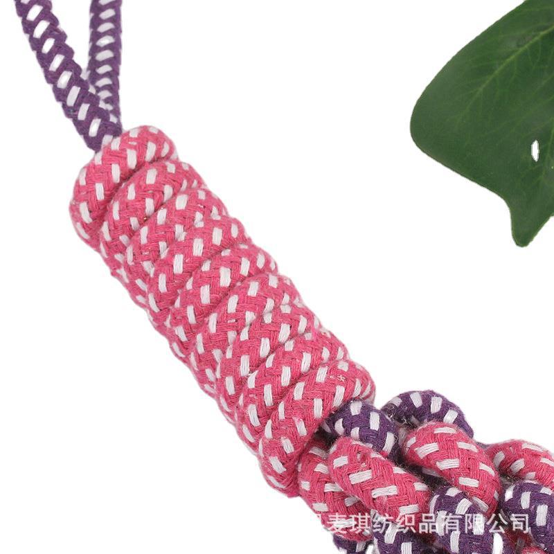 Fábrica personalizada mascota mordedura de juguete palo de maíz resistente al desgaste alivio congestionado juguete para mascotas al por mayor perro de juguete cuerda de algodón