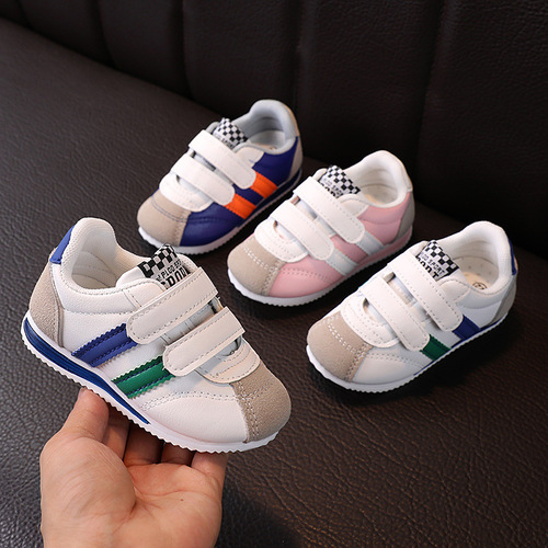 One piece drop shipping baby shoes leather lightweight toddler shoes  spring boys soft sole forrest shoes baby sneakers