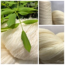 30nm/2丝光防缩美丽奴羊毛纱线白色绞纱筒纱澳毛纱100Wool yarn