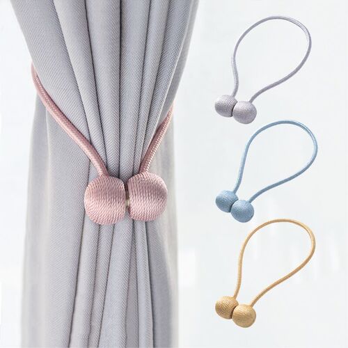 Factory direct curtain magnet buckle, modern simple curtain magnetic buckle strap, no punching installation curtain buckle wholesale