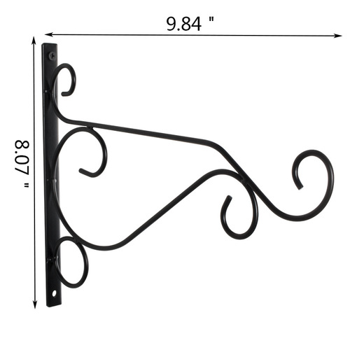 Jingmao wall hanging basket iron wall hanging plant bracket decorative flower pot hook for bird feeder lantern wind chime