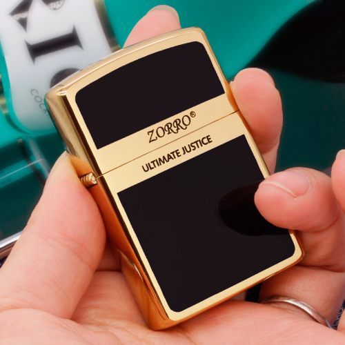 Zorro official kerosene lighter men's brass windproof open flame creative personality manufacturer wholesale