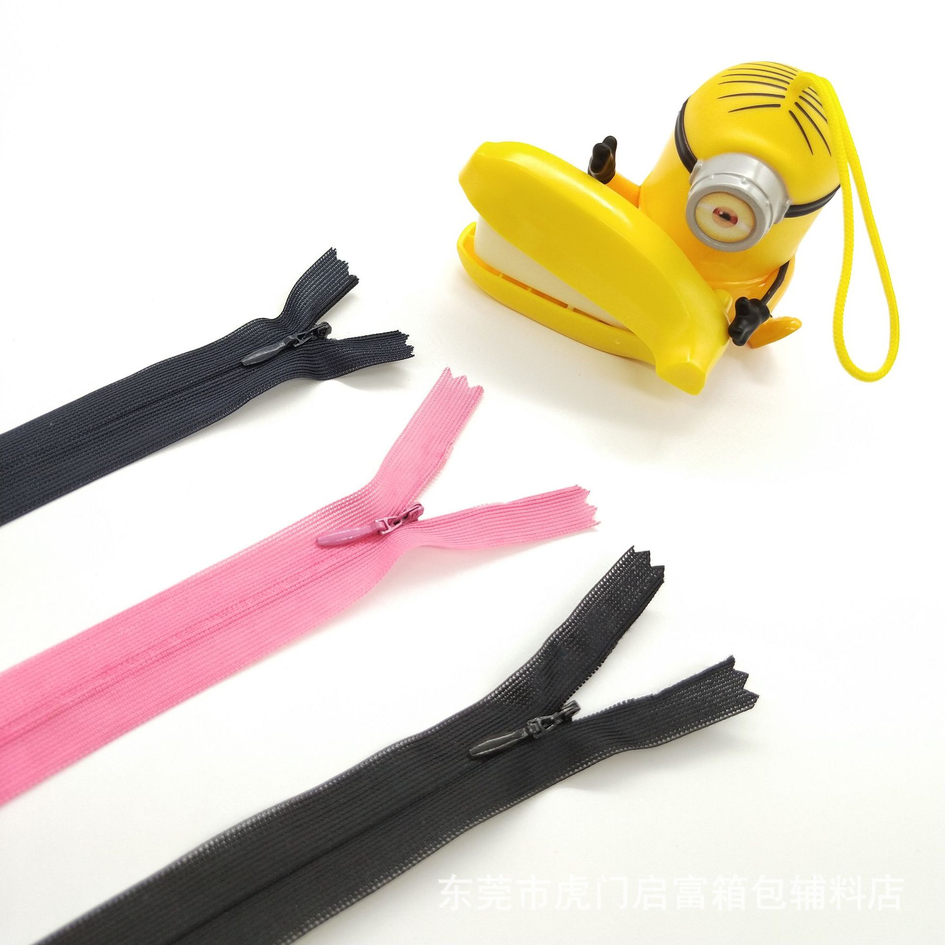 厂销3号隐形拉链条装靠垫U型抱枕服装裙裤尼龙拉链暗拉链隐形彩链