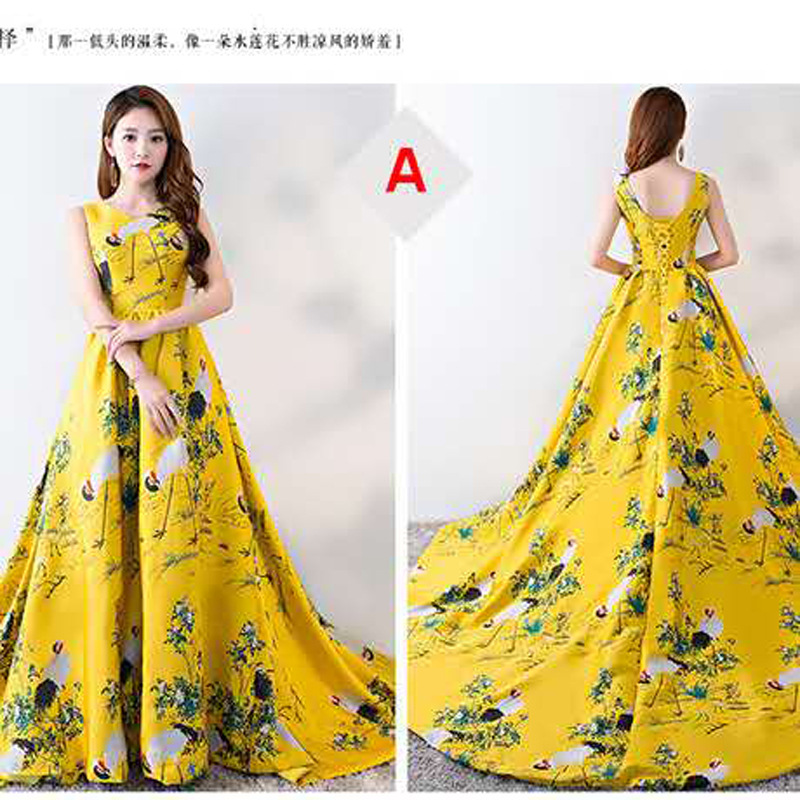 货通天下模特大赛走秀公主嫁衣婚礼服21新款夸张艺考典雅显瘦网红