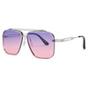 Men's fashionable metal sunglasses, European style, 2020