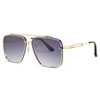 Men's fashionable metal sunglasses, European style, 2020