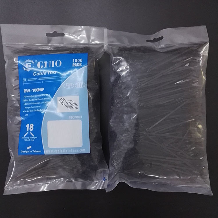 2.5*100 机器捆绑机打专用扎带束线固线电缆固定尼龙66扎带