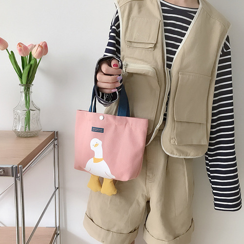 Yeyu/ new versatile duck canvas bag casual hand bag student small bag Japanese and Korean ins shoulder bag