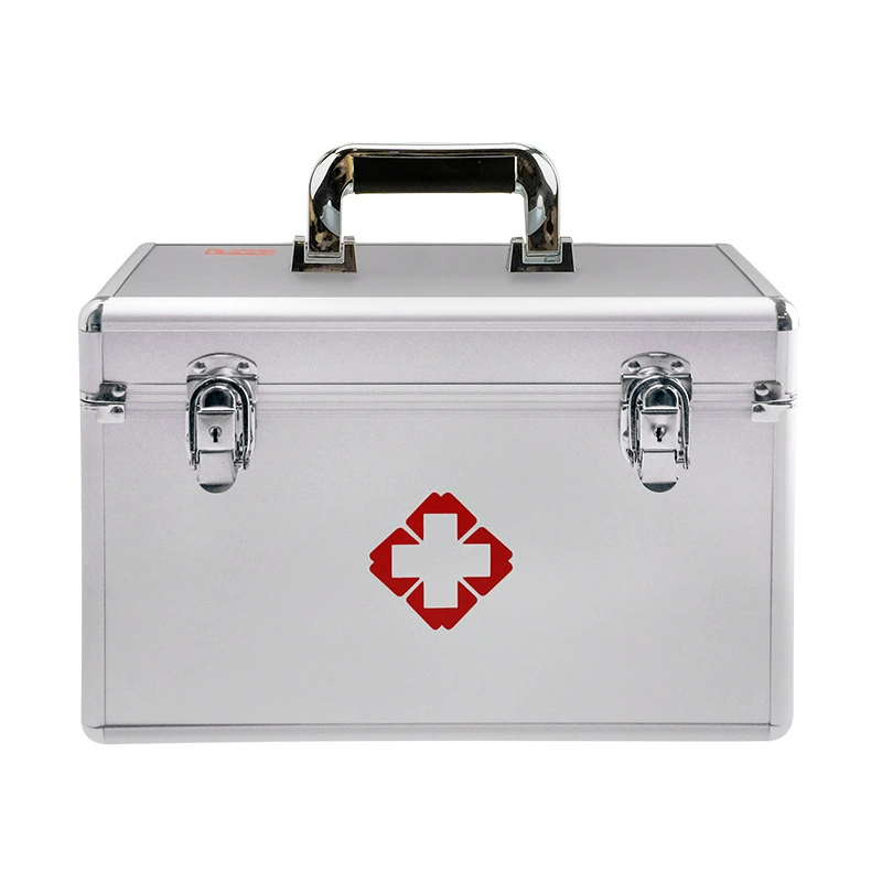 Ящик для первой помощи из алюминиевого сплава, аптечка, многослойный ящик для хранения лекарств, семейный ящик для неотложной медицинской помощи