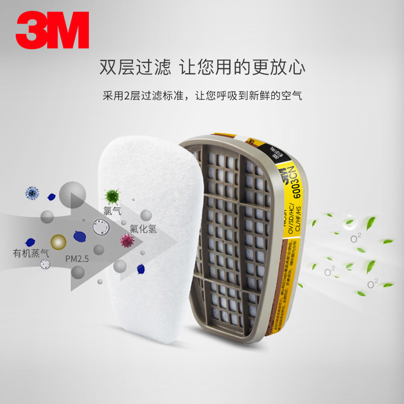 3m6502 con 6003 máscara anti-virus fundición industrial laboratorio químico anti-ácido y álcali gas olor máscara