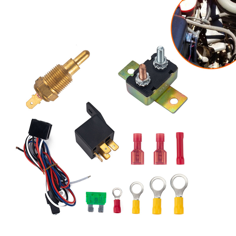 Car radiator fan repair parts cooling fan thermostat harness assembly temperature sensor switch