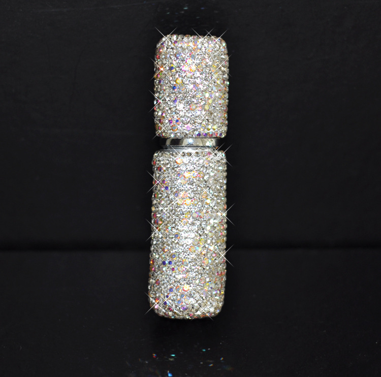 Creativo diamante incrustado perfume sub-botella pequeña botella vacía maquillaje botella de agua viaje portátil botella de spray alcohol botella de vidrio