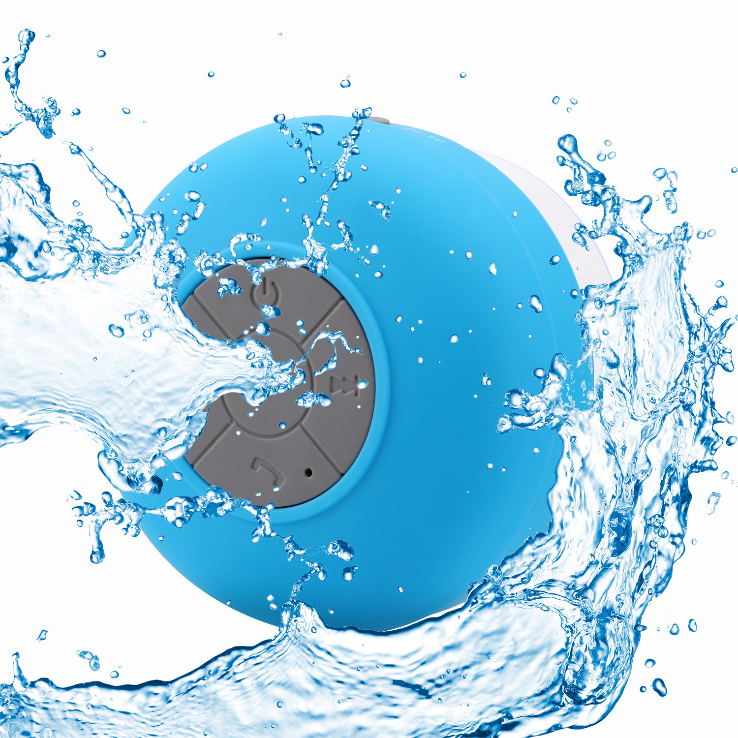 Cross-border e-commerce level 4 Waterproof Bluetooth speaker bathroom car available BTS-06 large suction cup waterproof wireless audio