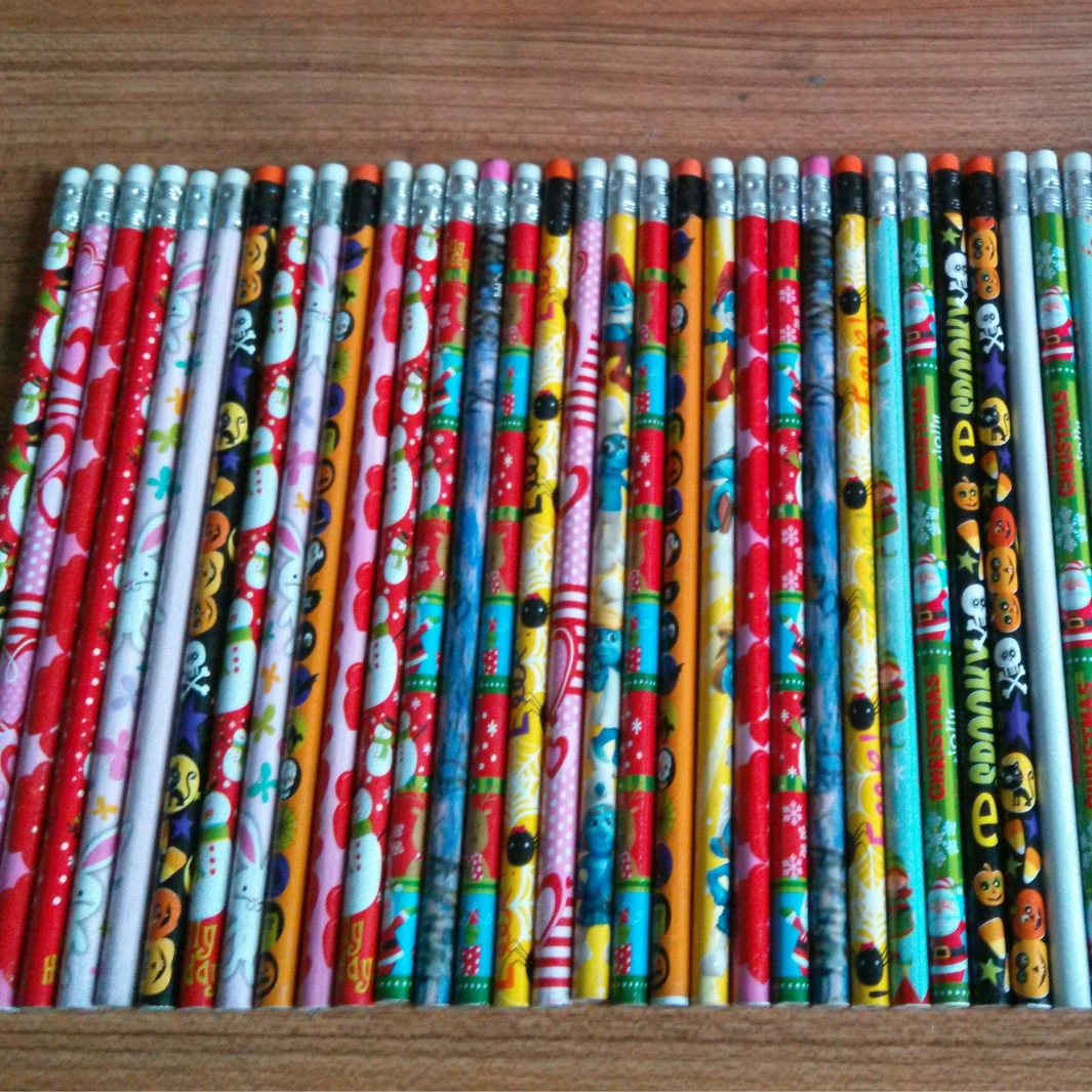 Оптовая Продажа с фабрики HB ученики начальной школы учатся писать Хэллоуин Рождество День Святого Валентина Пасха мультфильм смешанный карандаш