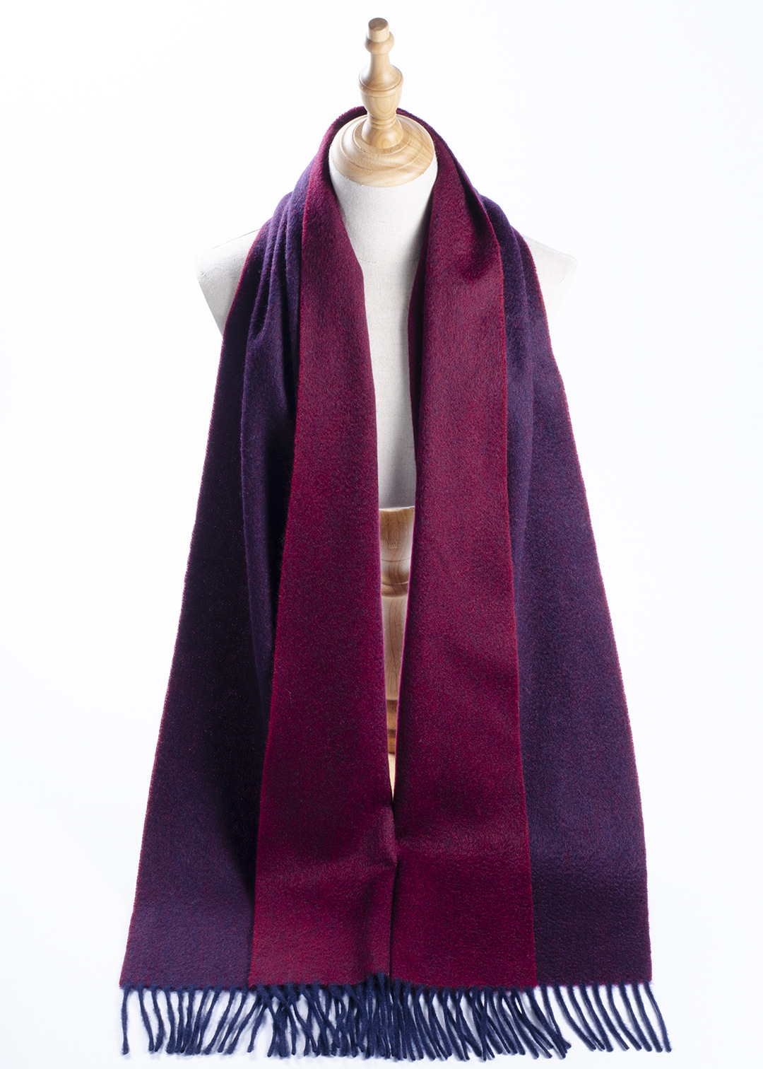 Inner Mongolia fábrica al por mayor de cachemira pura 30 bufanda ancha de dos colores falso de doble cara 35 de ancho hombres y mujeres de otoño e invierno de espesor medio