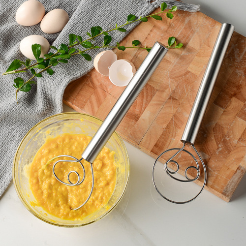 304不锈钢管柄面粉线圈打粉器danish dough whisk 打蛋器搅拌器