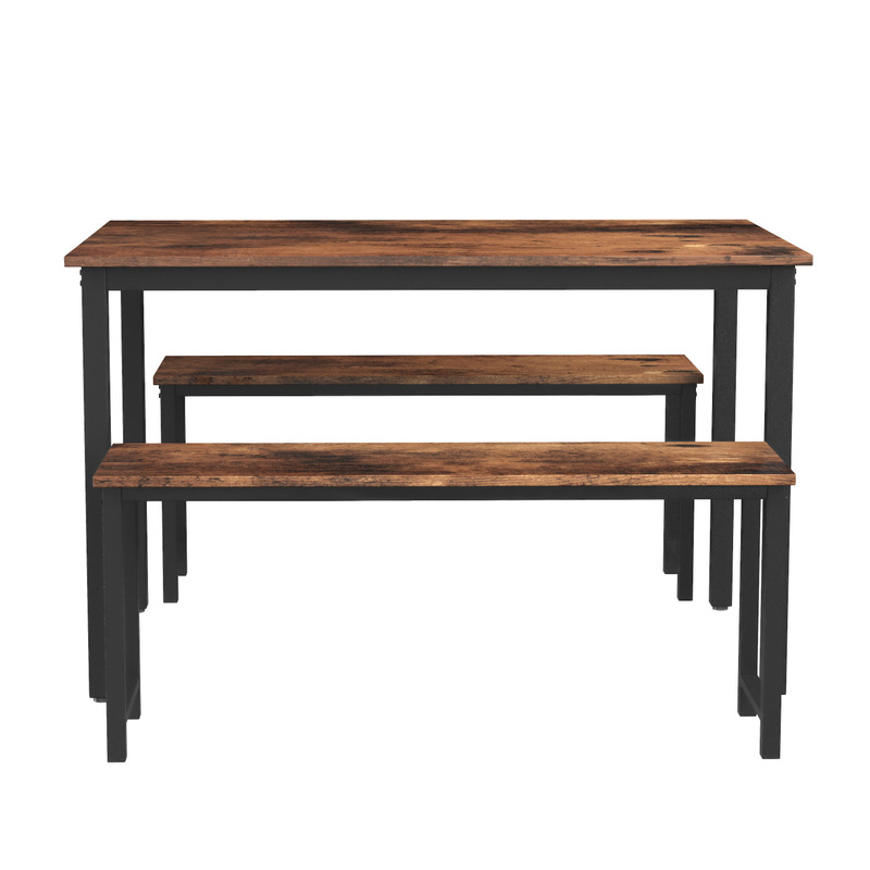 British complete set of dining tables and chairs three-piece dining room furniture kitchen Home Amazon Overseas warehouse one-piece delivery distribution