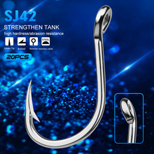 PRO BEROS不锈钢海钓钩垂钓有倒刺锚钩路亚渔具耐海水腐蚀船钓钩