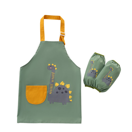 Baby apron waterproof boy children's painting smock anti-dirty painting clothes girls reverse dressing art students only