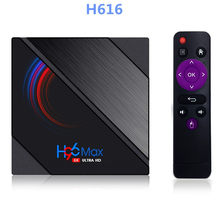 H96 MAX H616 комплект - сетка-ящик Allwinner двойной Wi-Fi Android 10.0 Bluetooth 4GB/64GB